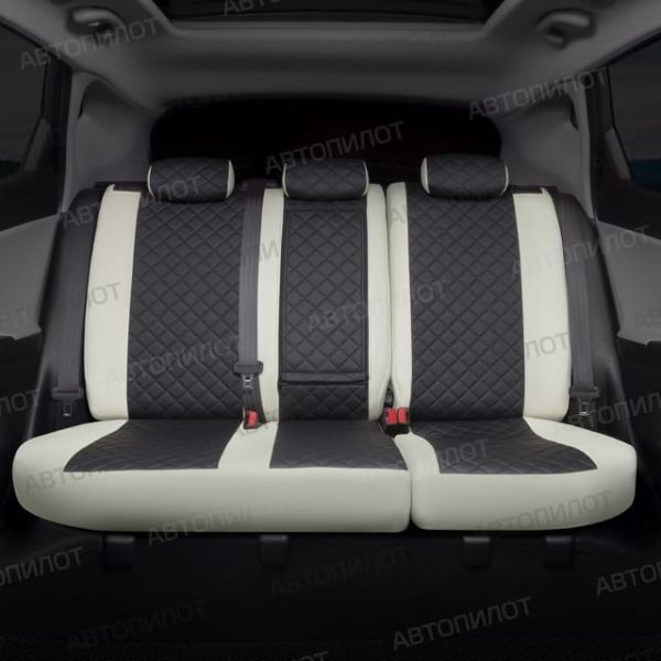 Чехлы Автопилот Экокожа Ромб на Москвич 3 (2022+)