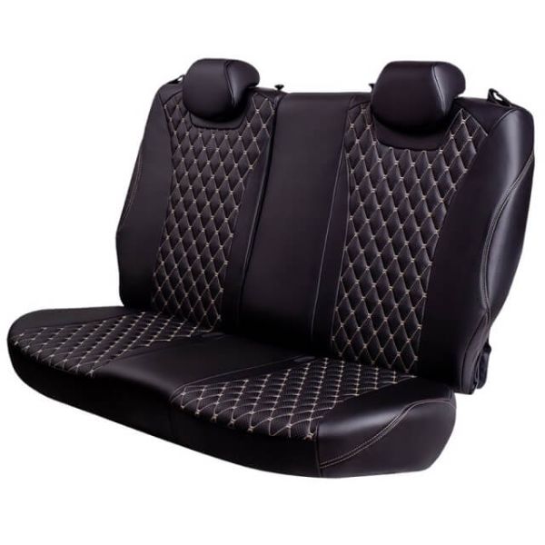 Чехлы Премиум Экокожа Байрон Ромб на Kia Spectra 2004-2011 г.в.